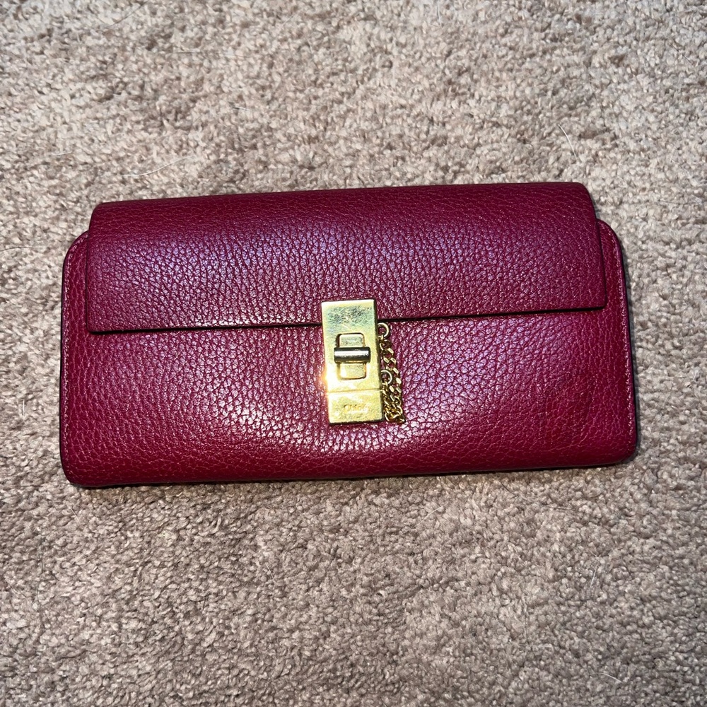 Chloe long leather wallet